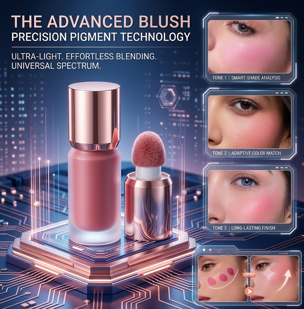 Hydrating Liquid Blush Light Easy To Apply Smooth Long Lasting Complexion Booster All Skin Friendly Women Makeup Gift For Festivals