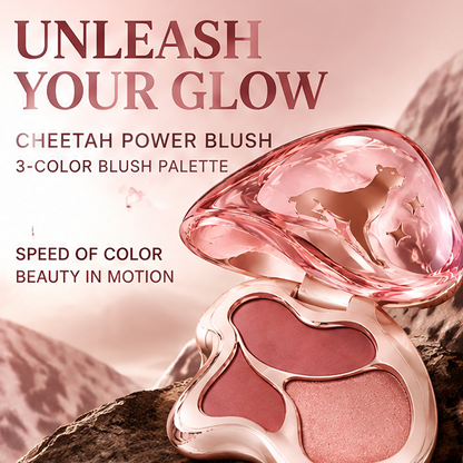 3 Color Blush Palette, Velvet Matte High Pigment Powder Blush, Water Resistant Long Lasting All Day Wear Cheek Makeup