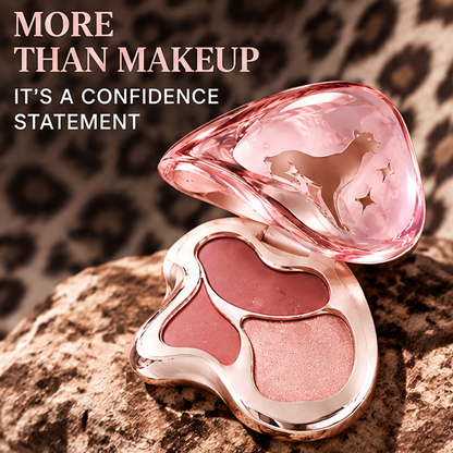 3 Color Blush Palette, Velvet Matte High Pigment Powder Blush, Water Resistant Long Lasting All Day Wear Cheek Makeup