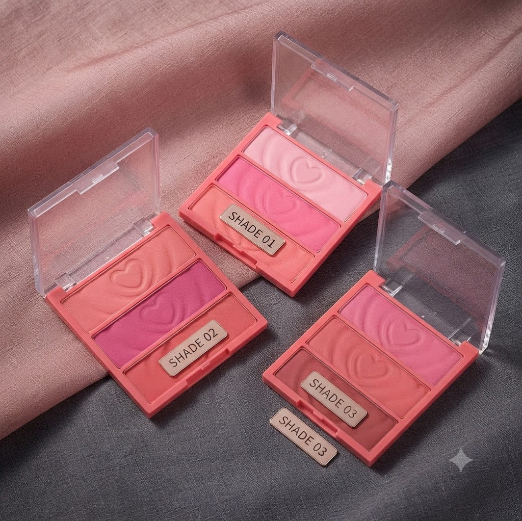 3 Shades Liquid Cheek Blush Matte Waterproof Long Lasting Buildable Pigmented Face Blush Daily Makeup For All Skin Tones