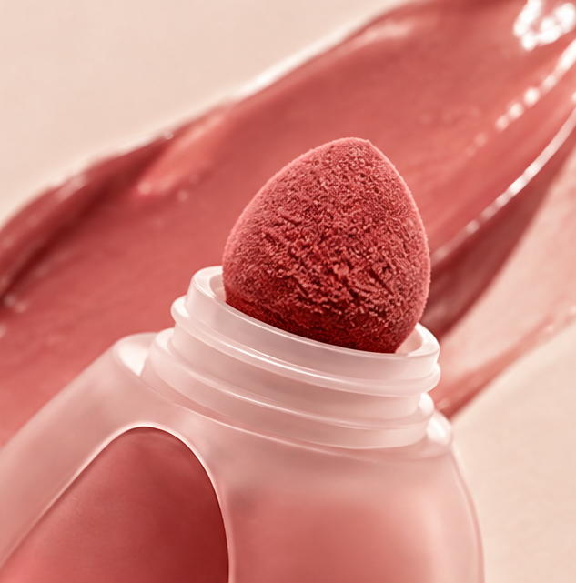 Aesthetic Liquid Blush with Built-In Applicator, Silky Texture Long-Lasting Natural Flush Makeup for a Softer & Brighter You