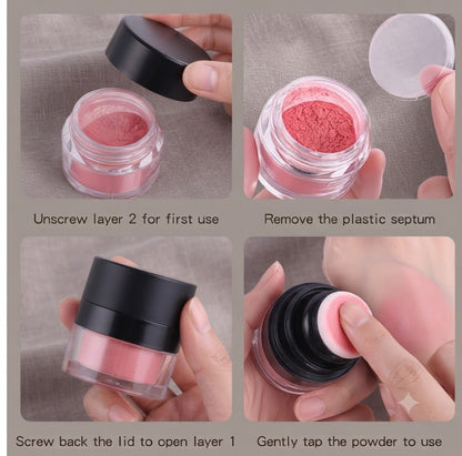 Buildable Naturally Pigmented Cream Blush Waterproof All Day Wear Moisturizing Complexion Brightening Blush, Berry Coral Pink Tones Effortless Blending Face Makeup