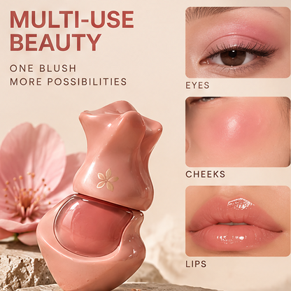 Liquid Blush Natural Fresh Radiant Weightless Formula Vitamin C Infused Buildable Face Cheek Makeup For Glow Skin
