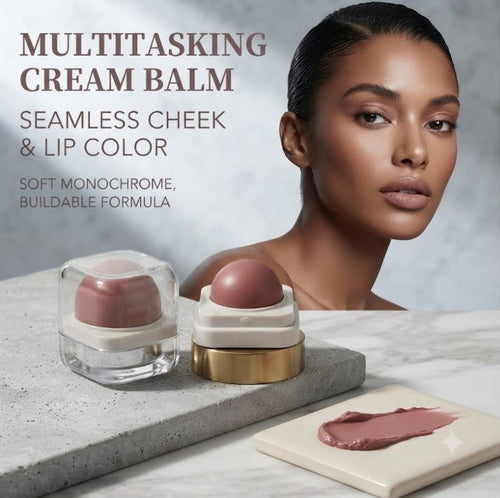 Low Saturation Multi-Use Lip & Cheek Blush Long Lasting Non Smudge Color Quick Easy Application Natural Daily Tint Suitable For All Skin Types Ideal Spring Summer Makeup Essential