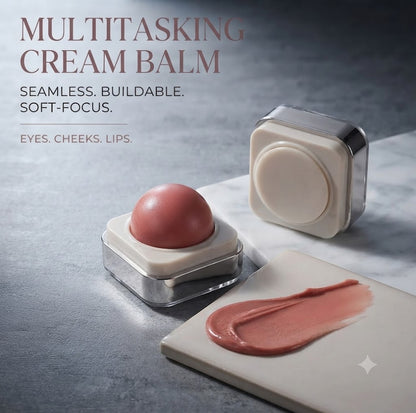 Low Saturation Multi-Use Lip & Cheek Blush Long Lasting Non Smudge Color Quick Easy Application Natural Daily Tint Suitable For All Skin Types Ideal Spring Summer Makeup Essential