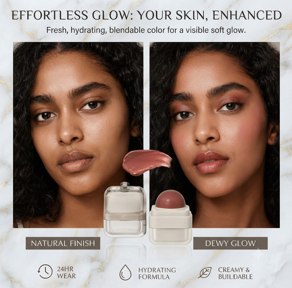 Low Saturation Multi-Use Lip & Cheek Blush Long Lasting Non Smudge Color Quick Easy Application Natural Daily Tint Suitable For All Skin Types Ideal Spring Summer Makeup Essential