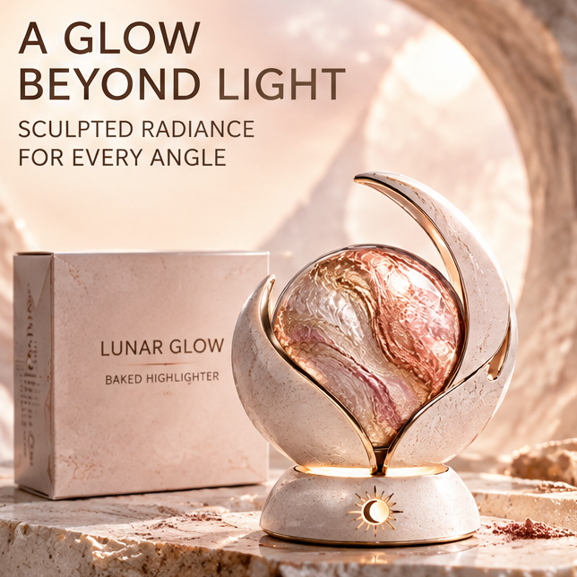 Marbled Swirl Blush Highlighter Powder, Multi Dimension Radiance Makeup with Adaptive Shade Fusion, Weightless Blendable Face Powder