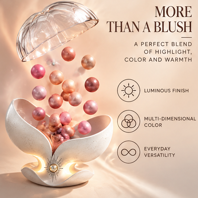 Multi-Tone Blush Beads - Natural Radiance in Every Bead, Seamless Color Harmony, Weightless on Skin, Long-Wearing Buildable Glow Makeup