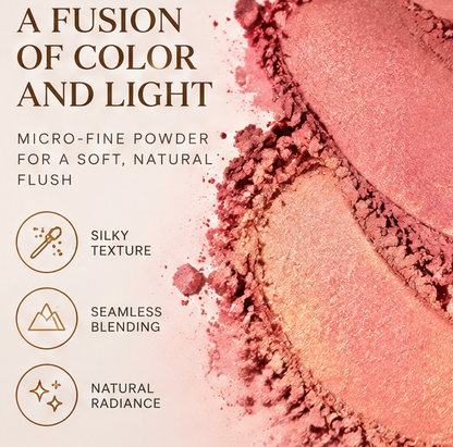 Multi Dimensional Baked Blush Powder, Weightless Buildable Luminous Cheek Makeup, All Day Wear Light Reflecting Glow Powder
